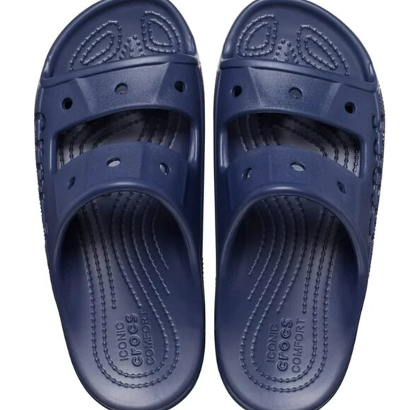 Crocs Unisex Baya Slide Sandals Size M5/W7 Navy - Picture 4 of 5